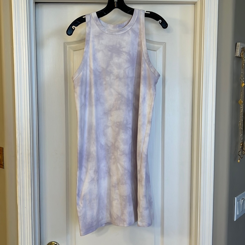 Lavender tie dye dress